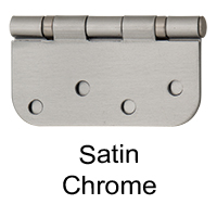 Satin Chrome | Rounded Corner Hinge